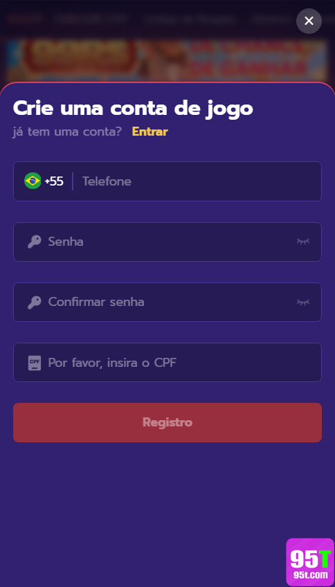 95t.com - autenticar em seguro login premium